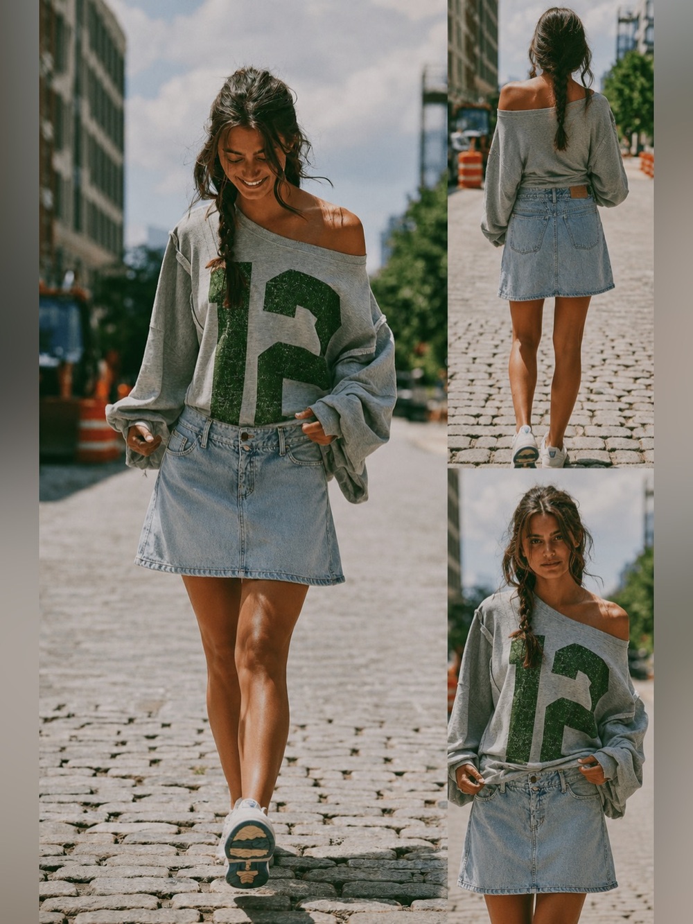VINTAGE Marithe & Francois Girbaud Stonewashed Denim Skirt